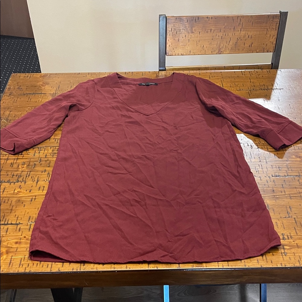 One Clothing Burgundy Midi Dress